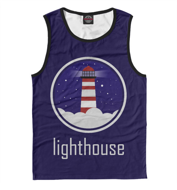 Майка для мальчика с изображением Lighthouse - маяк цвета Белый