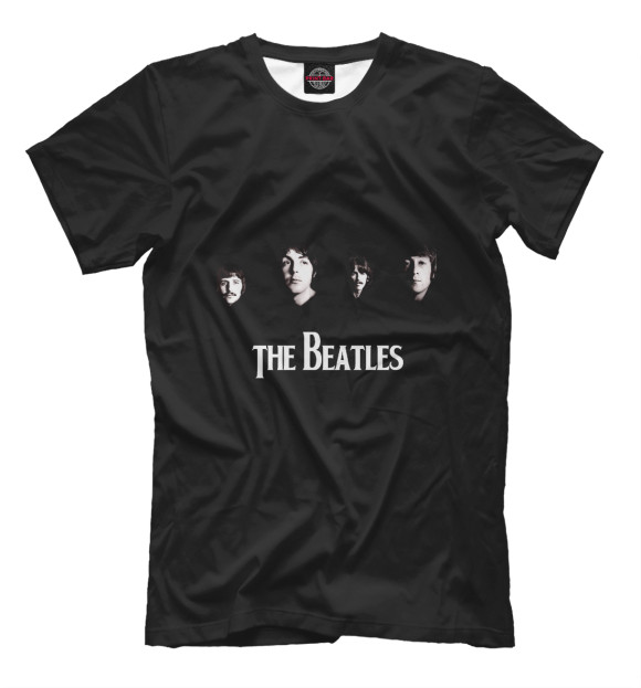 Футболка для мальчиков с изображением The Beatles цвета Черный