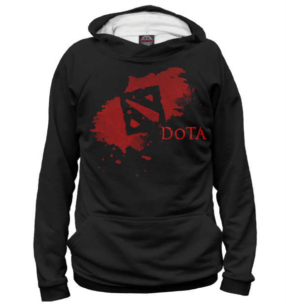 Женское худи с изображением Dota 2 - Fresh Blood цвета Белый