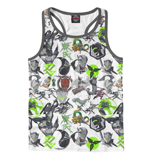 

Майки борцовки Print Bar, Белый, Genji