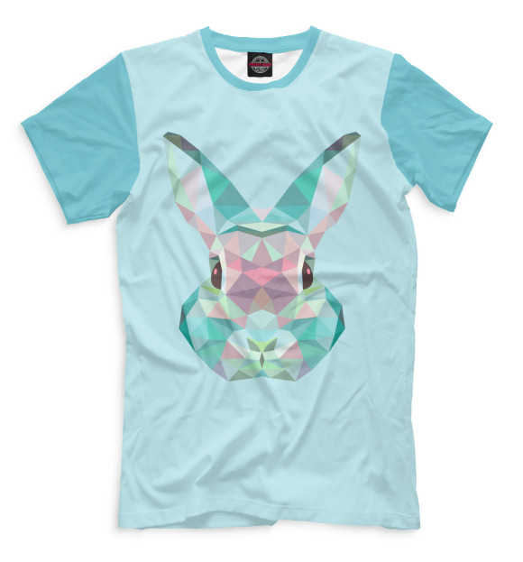 Мужская футболка с изображением Bunny цвета Молочно-белый