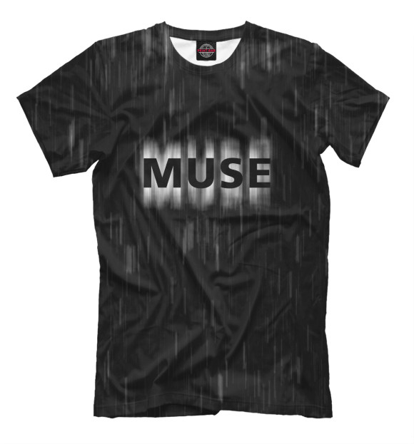 Мужская футболка с изображением Muse цвета Белый