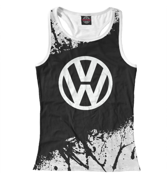 Женская майка-борцовка с изображением VOLKSWAGEN SPORT цвета Белый