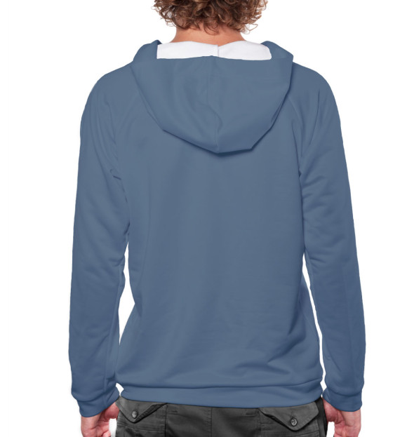 Мужское худи с изображением Большой Лебовски: Волтер Собчак цвета Белый