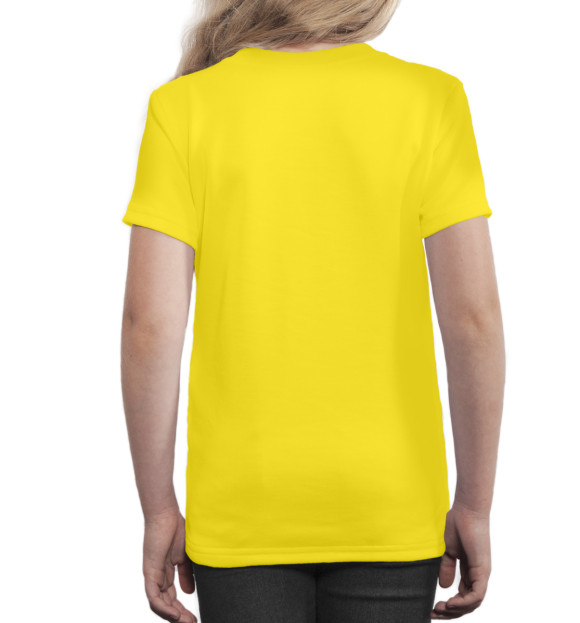 Футболка для девочек с изображением Питер цвета Белый