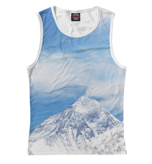 Майка для девочки с изображением Горная сказка цвета Белый