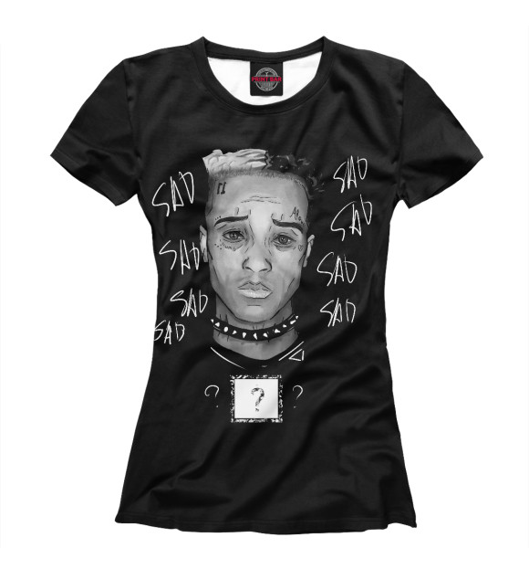 Женская футболка с изображением XXXTentacion цвета Белый