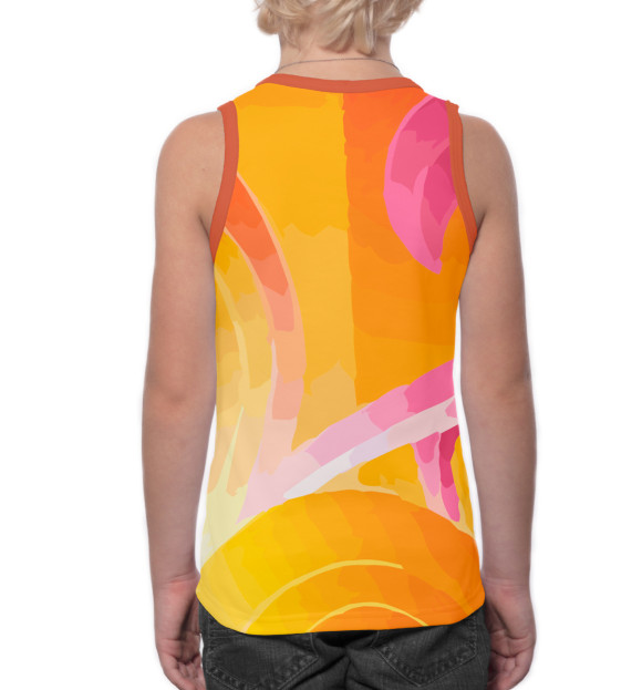 Майка для мальчика с изображением Electronic цвета Белый