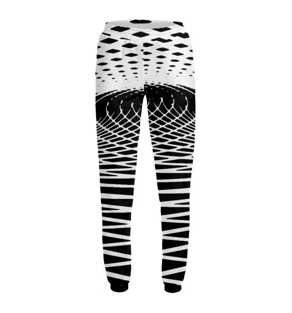 Женские спортивные штаны с изображением Растровая перспектива цвета Белый