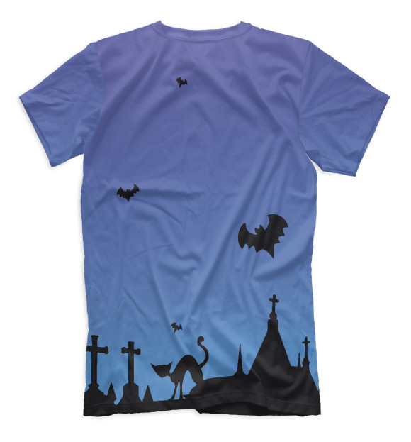 Мужская футболка с изображением Halloween цвета Белый