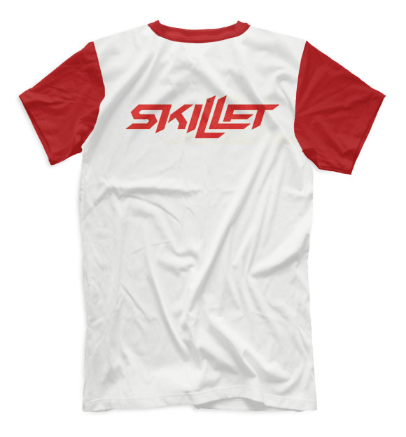 Мужская футболка с изображением Skillet цвета Белый