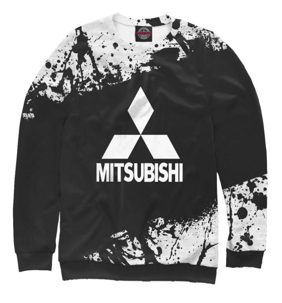 Свитшот для девочек с изображением MITSUBISHI SPORT цвета Белый