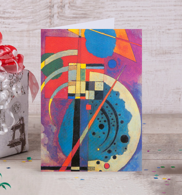 Открытка с изображением Кандинский Graftio цвета Белый