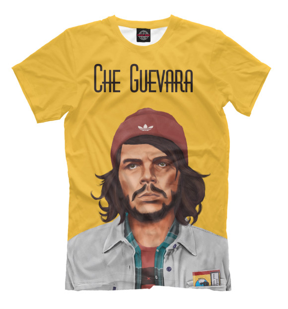 Мужская футболка с изображением Че Гевара цвета Молочно-белый