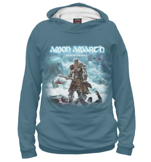 Женское худи с изображением Amon Amarth цвета Белый