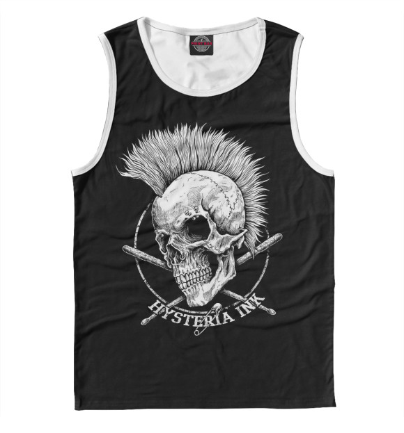 Майка для мальчика с изображением Punk цвета Белый