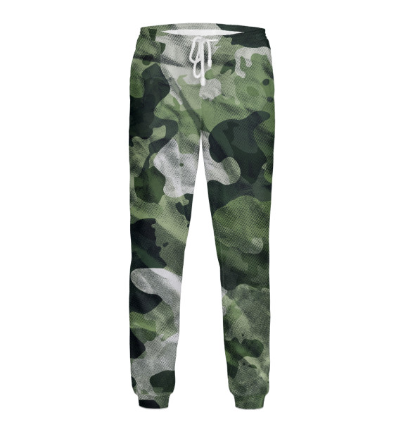 Мужские спортивные штаны с изображением Камуфляж цвета Белый
