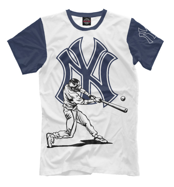 Мужская футболка с изображением New York Yankees цвета Белый
