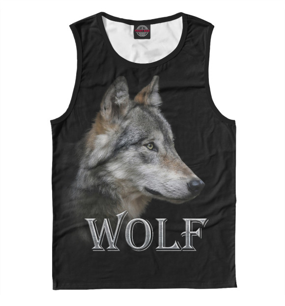 Майка для мальчика с изображением Wolf цвета Белый