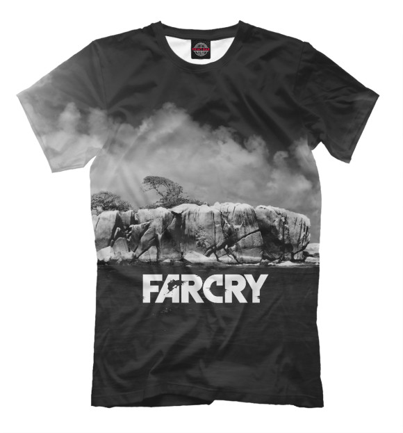 Мужская футболка с изображением FARCRY цвета Черный