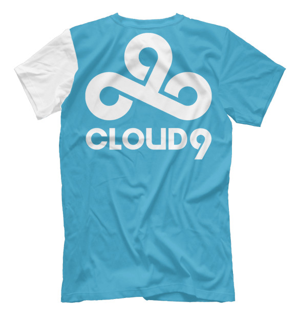 Мужская футболка с изображением Cloud9 цвета Белый