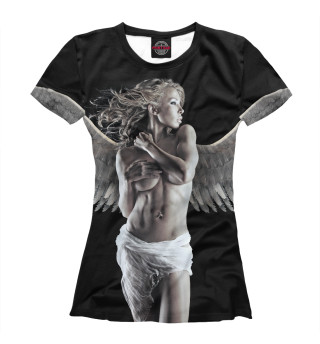 Женская футболка Девушка - ангел