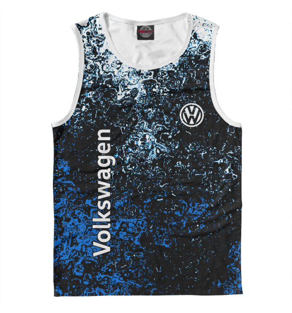 Майка для мальчика с изображением Volkswagen цвета Белый