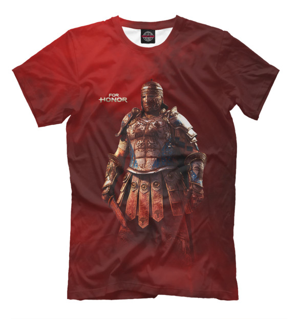Мужская футболка с изображением For Honor цвета Темно-бордовый