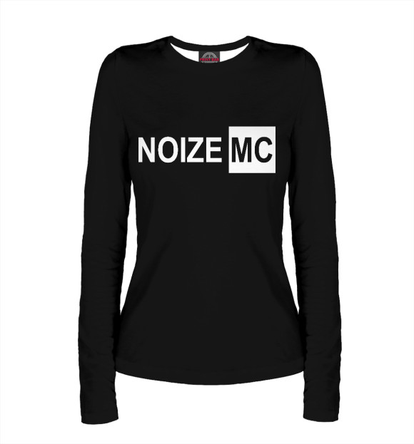 Женский лонгслив с изображением Noize MC цвета Белый