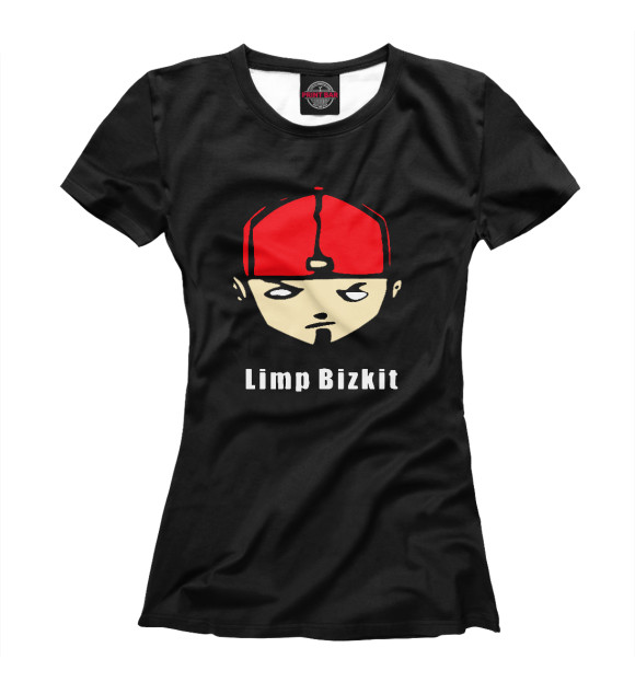 Женская футболка с изображением Limp Bizkit цвета Белый