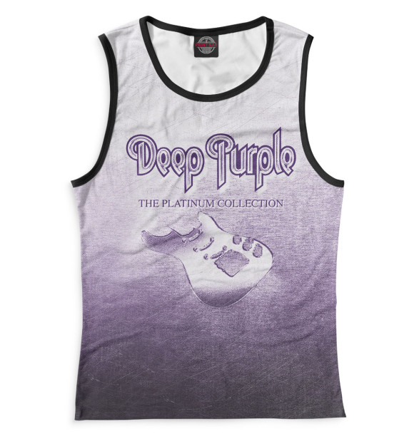Майка для девочки с изображением Deep Purple цвета Белый