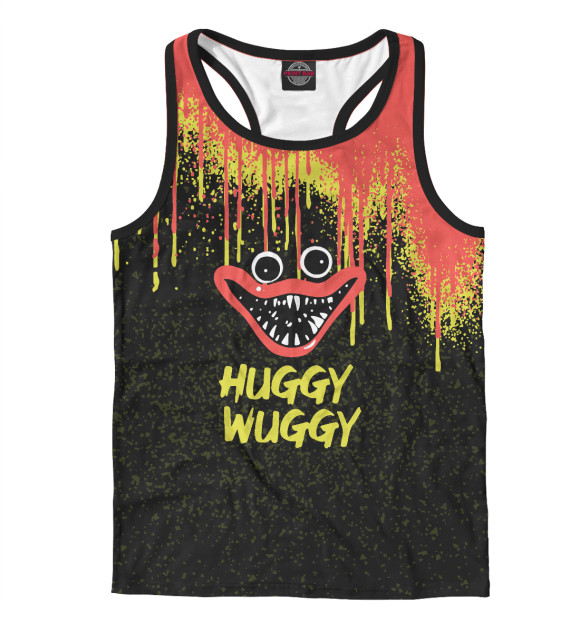 Мужская майка-борцовка с притом Poppy Playtime цвета Белый Мужская майка-борцовка с изображением Poppy Playtime цвета Белый