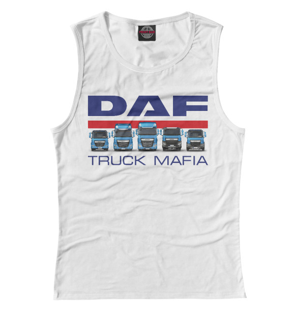 Майка для девочки с изображением DAF Truck Mafia цвета Белый