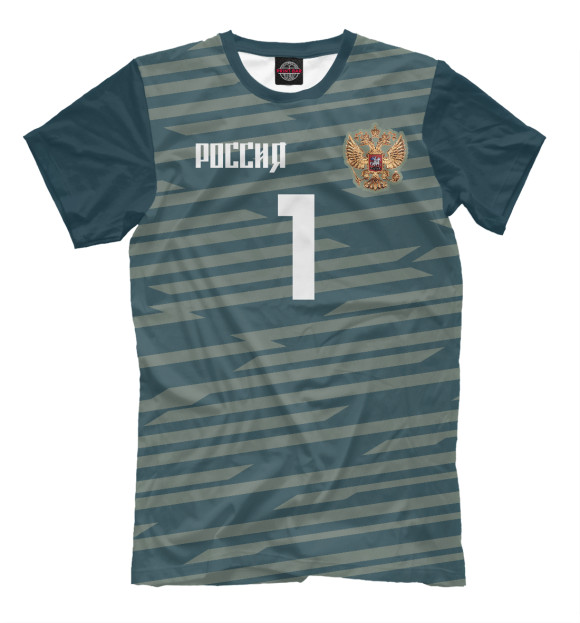 Мужская футболка с изображением Номер 1 АКИНФЕЕВ. Надписи на русском! цвета Серый