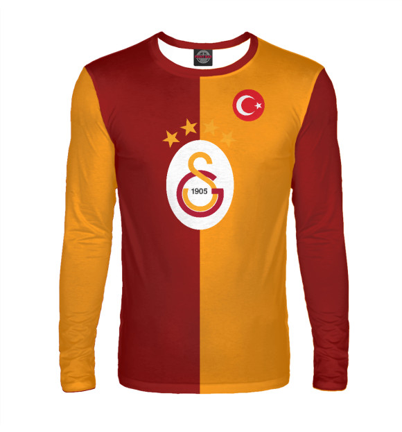 Мужской лонгслив с изображением Galatasaray цвета Белый
