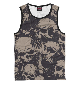 Мужская майка Grey Skulls