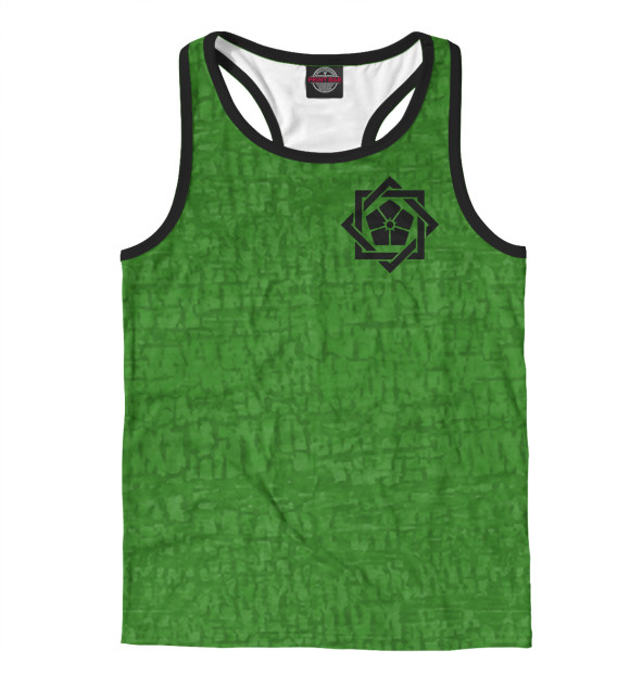 Мужская майка-борцовка с изображением Путь воина цвета Белый