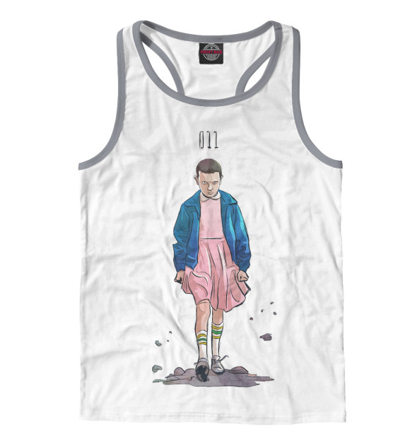 Мужская майка-борцовка с изображением Оди цвета Белый