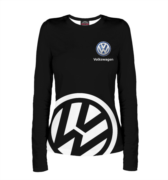 Женский лонгслив с изображением Volkswagen цвета Белый