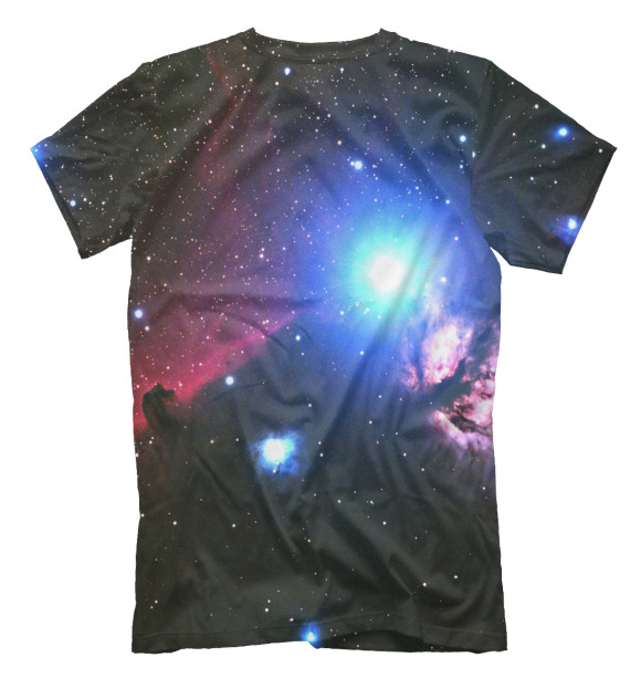 Мужская футболка с изображением Полярная звезда цвета Белый