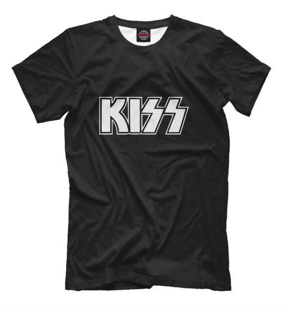 Футболка для мальчиков с изображением KISS цвета Белый