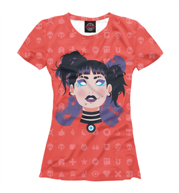 Женская футболка с изображением Любовь, смерть и роботы цвета Белый