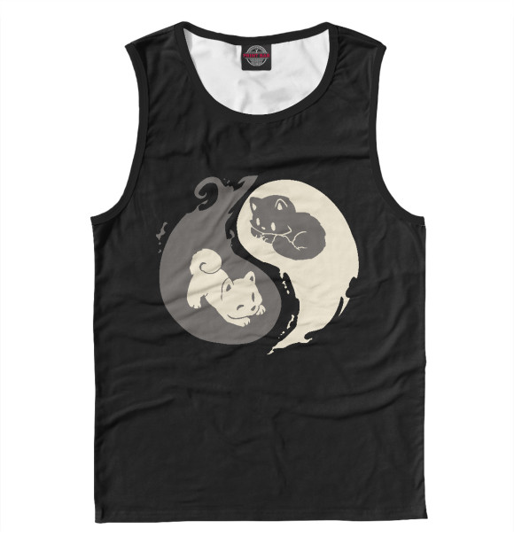 Майка для мальчика с изображением Котятки цвета Белый