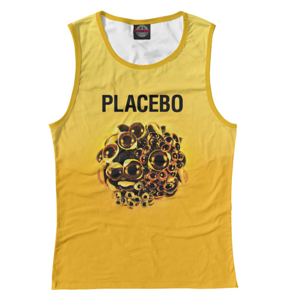 Майка для девочки с изображением Placebo цвета Белый