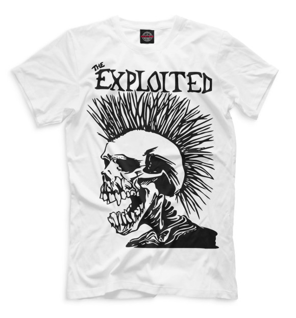 Мужская футболка с изображением The Exploited цвета Молочно-белый