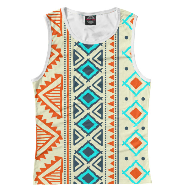 Майка для девочки с изображением Этника цвета Белый