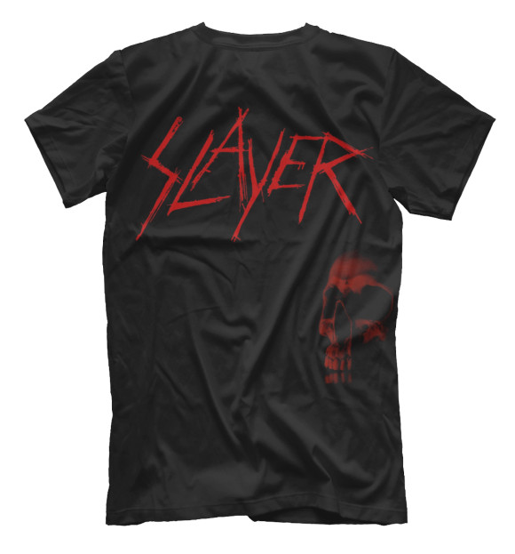 Мужская футболка с изображением Slayer цвета Белый