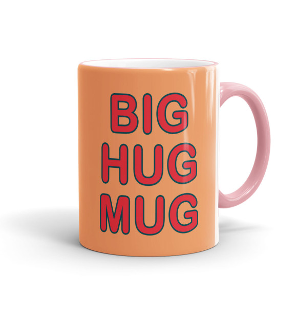 Кружка с изображением Big Hug Mug цвета розовый