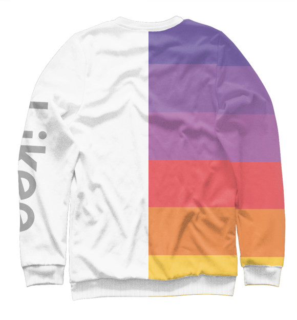 Мужской свитшот с изображением Likee цвета Белый