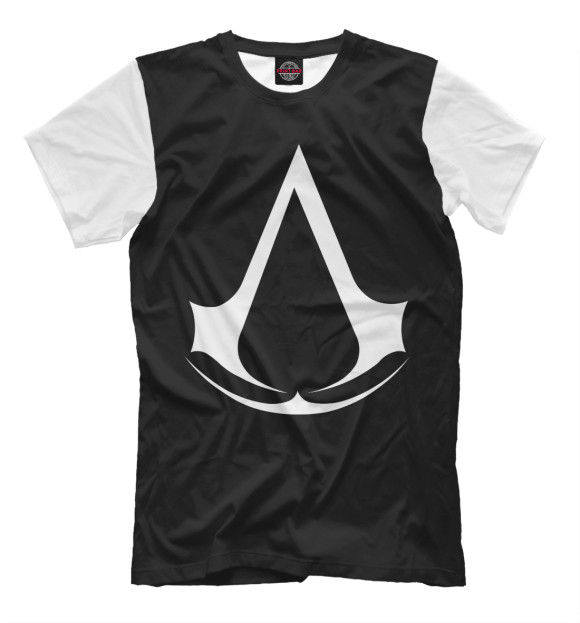 Мужская футболка с изображением Assassin’s Creed цвета Черный